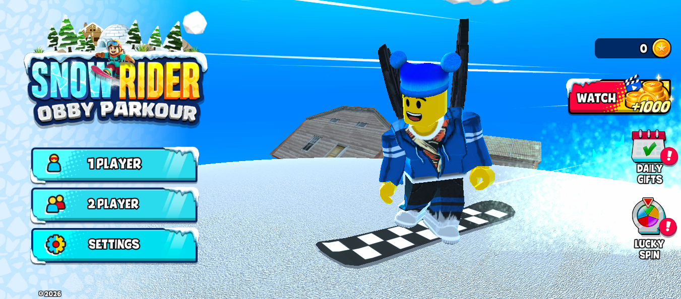 Snow Rider Obby Parkours